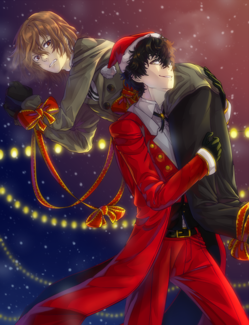 Santa-joker stealing his boyfriend from the police so he doesn’t lose him again