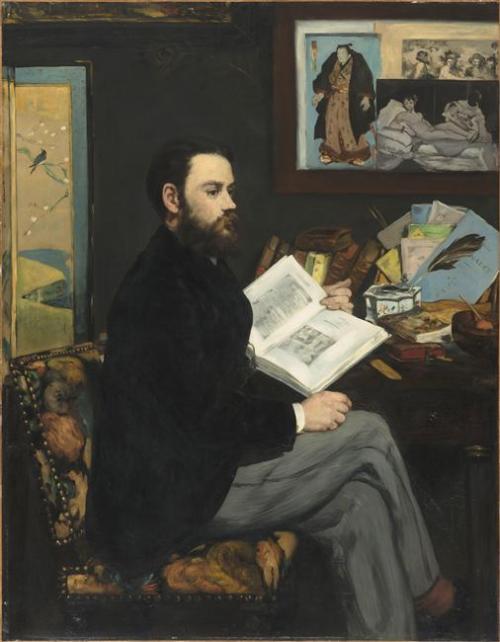 Edouard Manet, Portrait of Emile Zola, 1868(I dedicate this one to my dear @spoutziki-art, bon coura