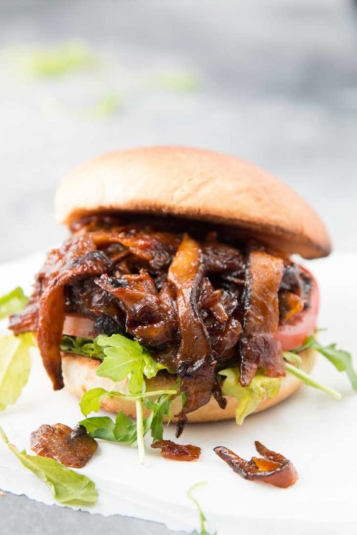 The Best Vegan Pulled Pork Lentil Sandwich (GF/NF/SF)Vegan Pulled Pork Shiitake And Portobello Mushr