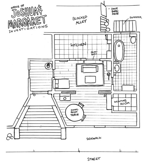 Sex The First Investigation office floor plan pictures