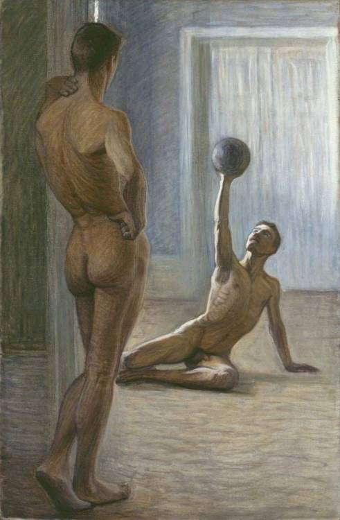 malenudeinfinearts:kourosart:Eugène Janssons, &ldquo;Atleti&rdquo;, 1912Eugène