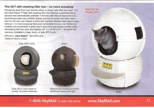 mtvother:Before the internet, SkyMall was humanity’s primary source of cat pictures.RIP.