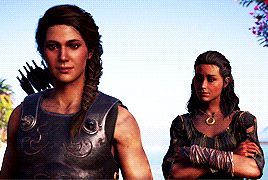 bravekassandra:assassin’s creed odyssey↪  favorite romance: kassandra & kyra“I declareThat later