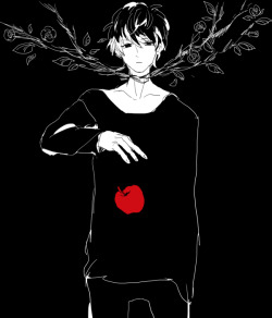 bloodybutterflie:Mukami Ruki, Black Roses