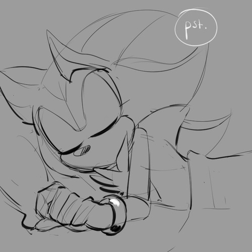 Imagine Sonic Waking Up In The Middle Of The Night And Wakes Shadow Up Just To Say I Love You