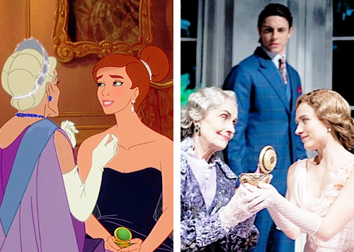 monkeysaysficus:  ariaricx: thatsarockfact:  Anastasia (1997) | Anastasia The Musical (2016)   FOR MY ANASTASIA HOMIES   IS THAT PETER FLORRICK’S MOTHER AS THE DOWAGER COUNTESS?