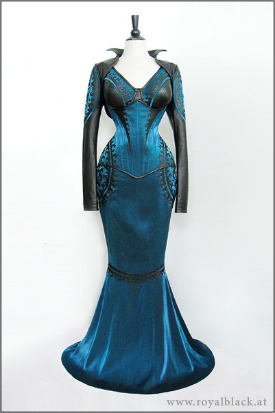 opulentdesigns:  Ensemble “Blue Blood” Historically inspired couture ensemble,