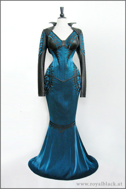 Opulentdesigns:  Ensemble “Blue Blood” Historically Inspired Couture Ensemble,