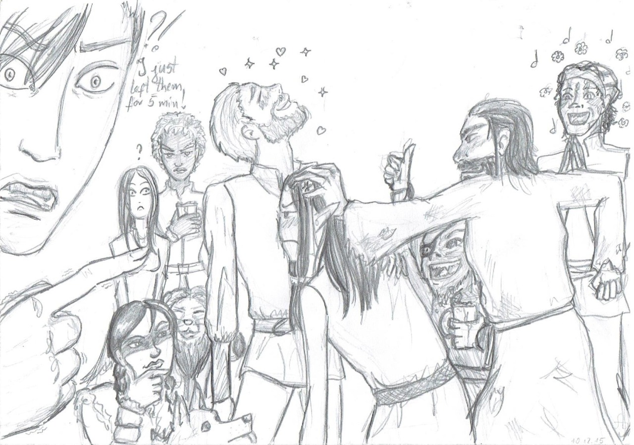 Draw Your Squad Drunk Party Xd I Drew That When Walking Trough Dreams