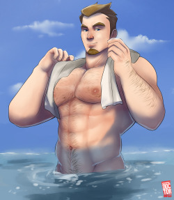 doctor-anfelo:Hot swimmer wants to battle! seriously