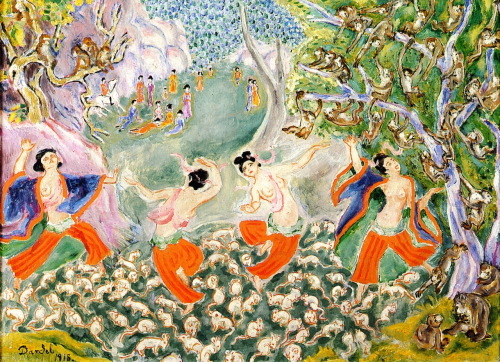 Temple Dancers, Nils Dardel 