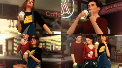 simwithsparkles: Slush fun pose pack 2 single poses. 1 couple pose and 1 pose with three sims. You&r