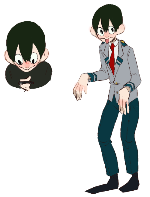 flanelltees: SO BASICALLY!!!! all of them can be trans if you want but TSUYU AND TENYA ARE ABSOLUTELY TRANS NO QUESTIONS ASKED  tsuyu actually transitioned experiencing gender euphoria. so he’s a happy little froggy. tenya is just tenya. she buff and