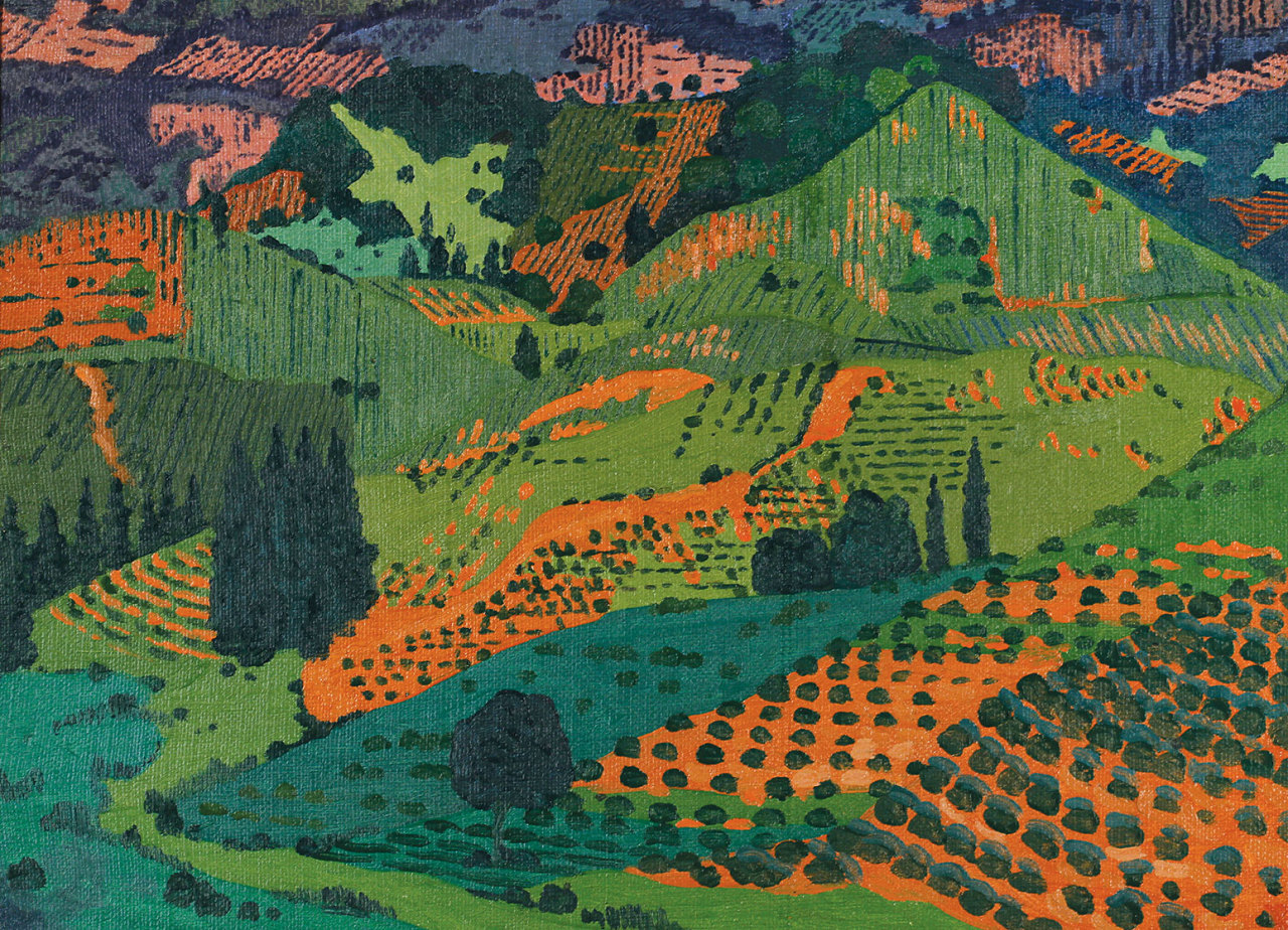 amare-habeo:
“ David Kakabadze (Georgian, 1889 – 1952)
Tea plantation (ჩაის პლანტაცია), N/D
Oil on canvas
”