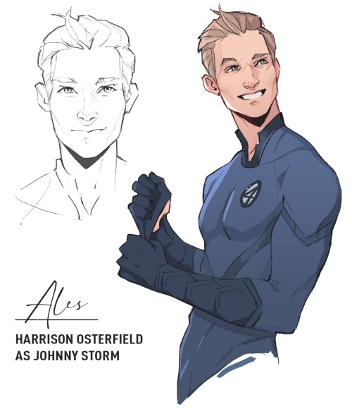 Surprise Marvel Day. Shuri Fair commission: Harrison Osterfield as Johnny Storm)Make a commission: t