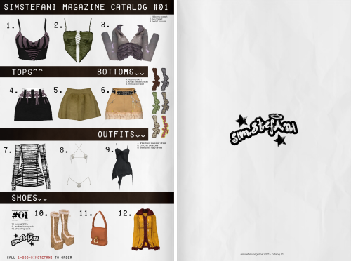 ☆ SIMSTEFANI MAGAZINE: CATALOG #01 ☆~  ★。 、・'゜☆。.:*:・’ 、・'゜☆。.:*:・’ ゜★.:* ~  Hey everyone! I’m super