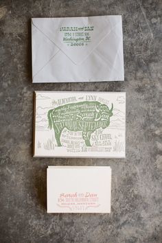 Rustic invitations: www.stylemepretty… | Photography: Cluney - www.cluneyphoto.com/SourceMore