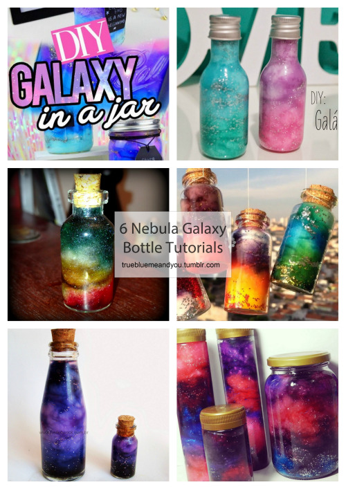 truebluemeandyou: DIY 6 Nebula Galaxy Bottle and Jewelry Tutorials. Roundup from truebluemeandyou.tu