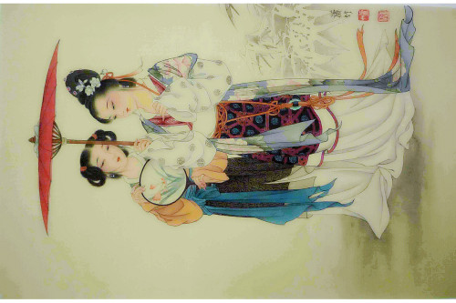 陈彦娥 - 工笔仕女图 纸本设色 相机拍摄 Ancient Chinese Beauties (Gongbi Painting)     by Chen Yan’e