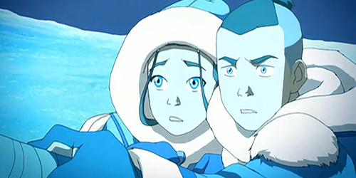 meandmyfastcar:  avatarparallels:  Water Tribe Siblings.   It seems if you’re a brother-sister duo, then you’re safe. Brothers have issues. 