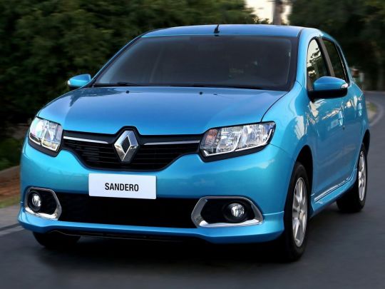 renault sandero azul