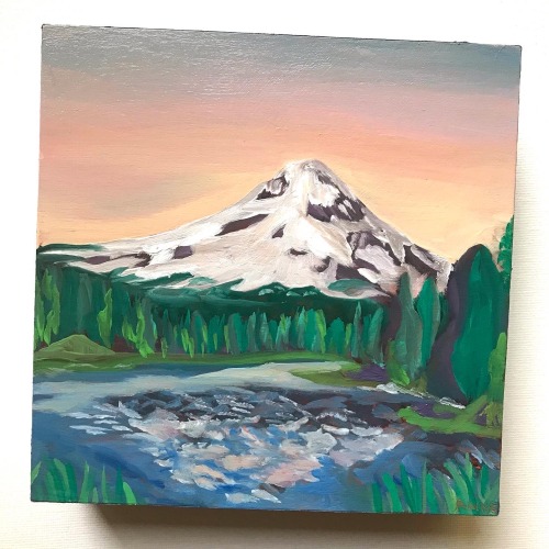 Trillium Lake
Oil on Wood panel
6 x 6 inch. 2022