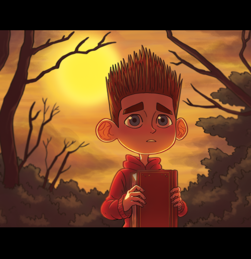 I’m trying to improve my digital coloring and I decided to try to draw Norman from ParaNorman,