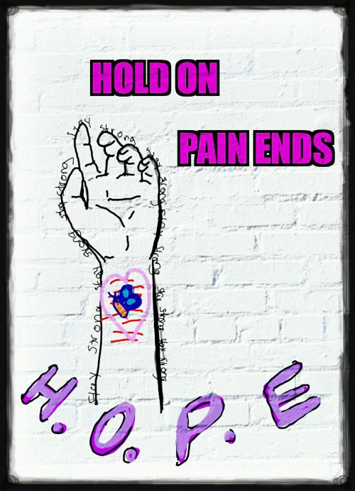 When you self harm, it begins to run your life. It hurts you but it also takes away your pain. It ma