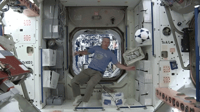 yahoosoccer:  The out-of-this-world cup, now being played on the International Space