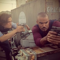 serieslover:  Favorite off-screen friendships/relationships [ 21 / ? ]: Matthew Gray Gubler and Shemar Moore (Spencer Reid and Derek Morgan on Criminal Minds)