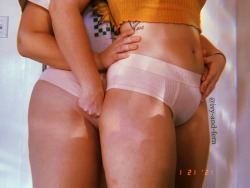 ivy-and-fern:She decided to take pics with me!  And then we realized we were wearing the same exact undies!!!  (They didn’t stay on for much longer after these pics were taken ;))- Ivy 🌲🌲🌲
