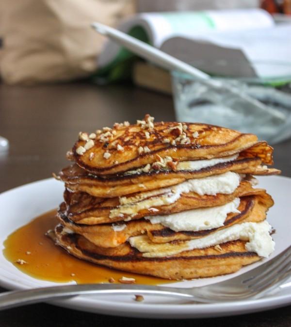 jerryjamesstone:
“ Sweet Potato Pancakes Stuffed with Ricotta Cheese http://buff.ly/1bfof5G
Now this is the way to celebrate National Pancake Day! These Sweet Potato Pancakes are fluffy and light despite being filled with sweet potatoes. And the...