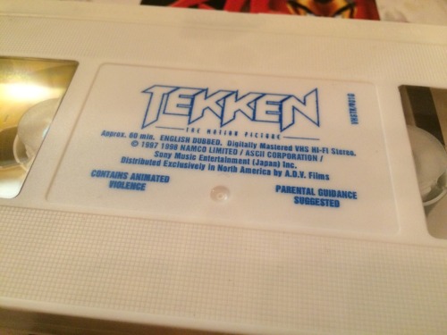 Ahh I found my copy of Tekken on VHS