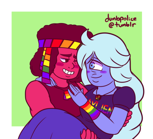 dumbpolice:Wanted to draw some OTPs Pride themed. :^|