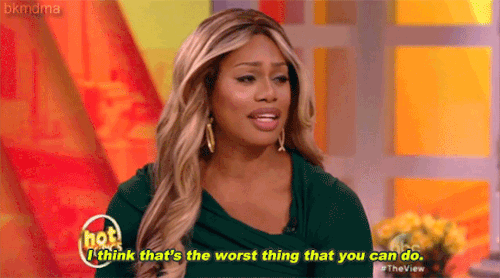 makeupartistsofcolour:complicarla:Laverne Cox talks about Leelah Alcorn on The View.She is such a ni