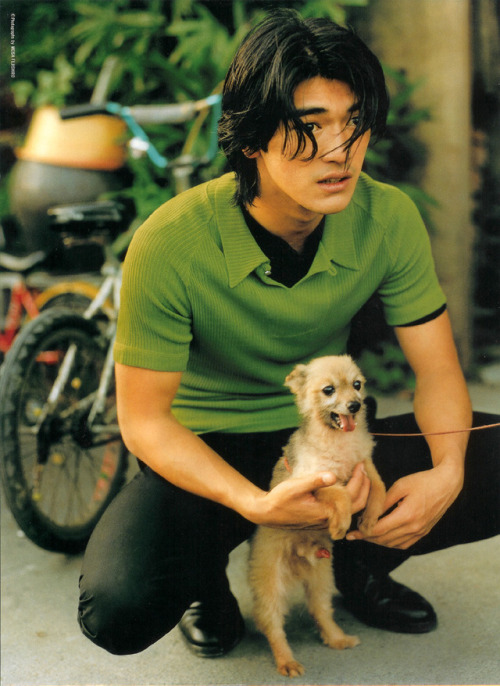 plumsweets: the long-awaited takeshi kaneshiro + dogs post 