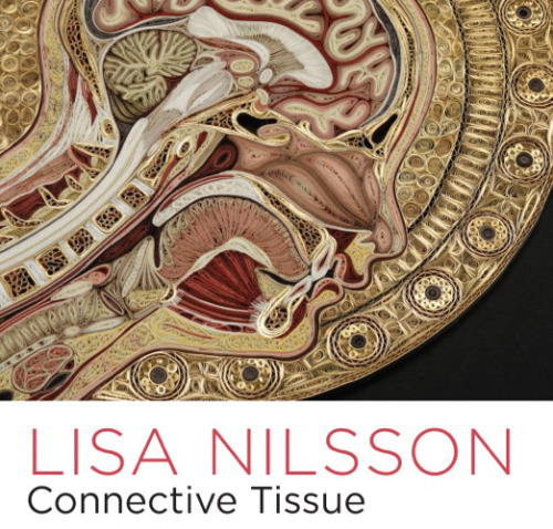 dieselotherapy:   Tissue Series  Anatomical Cross-Sections in PaperThese pieces are made of Japanese mulberry paper and the gilded edges of old books. They are constructed by a technique of rolling and shaping narrow strips of paper called quilling or