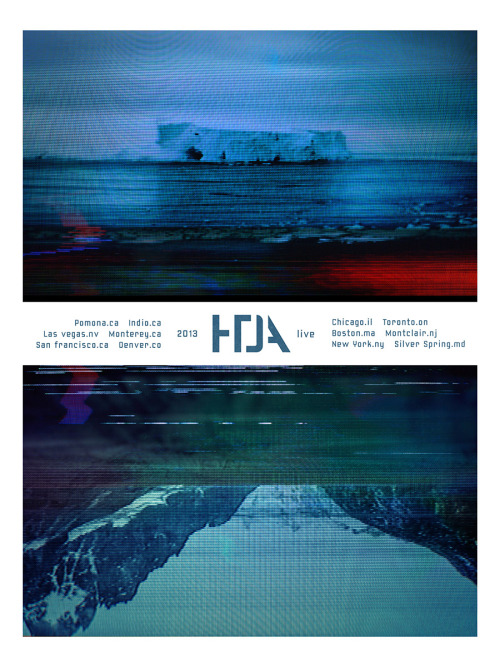 HTDA tour poster #1. From a series of six posters, sold at select shows in limited runs signed 