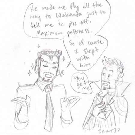 dakt37:A whole bunch of little one-off Tony Meeting thoughts came tumbling out of my pencil today. S