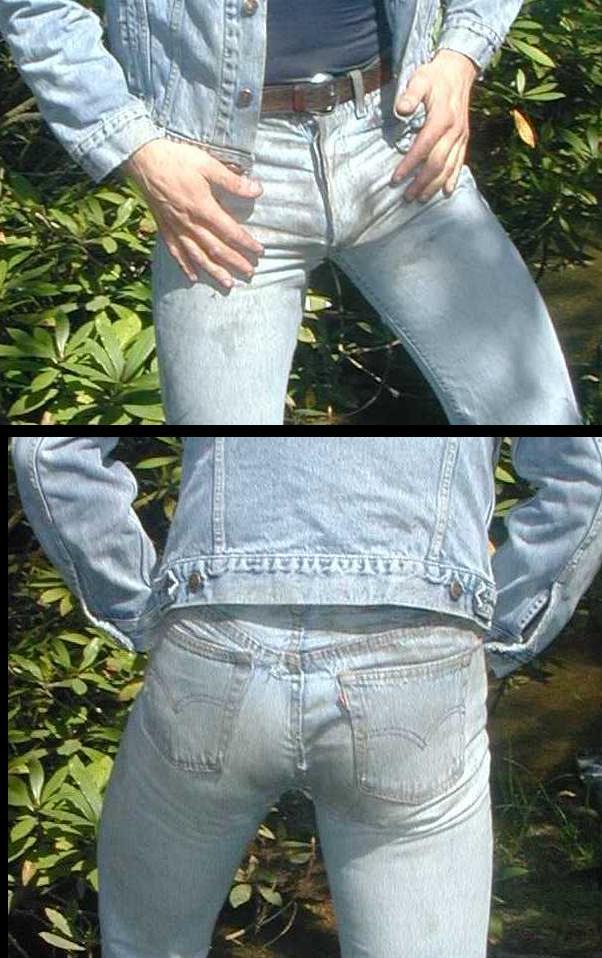 Guy into skintight jeans — Faded tight Levis on a guy. Not quite  skintight,...