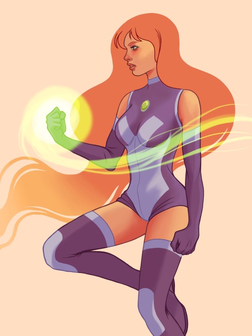 Apparently, I have a thing for redheads. Starfire, from one of my all-time favorite cartoons. 