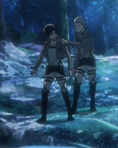 snk-officially-drawn: Jean and Eren in newest SNK OVA