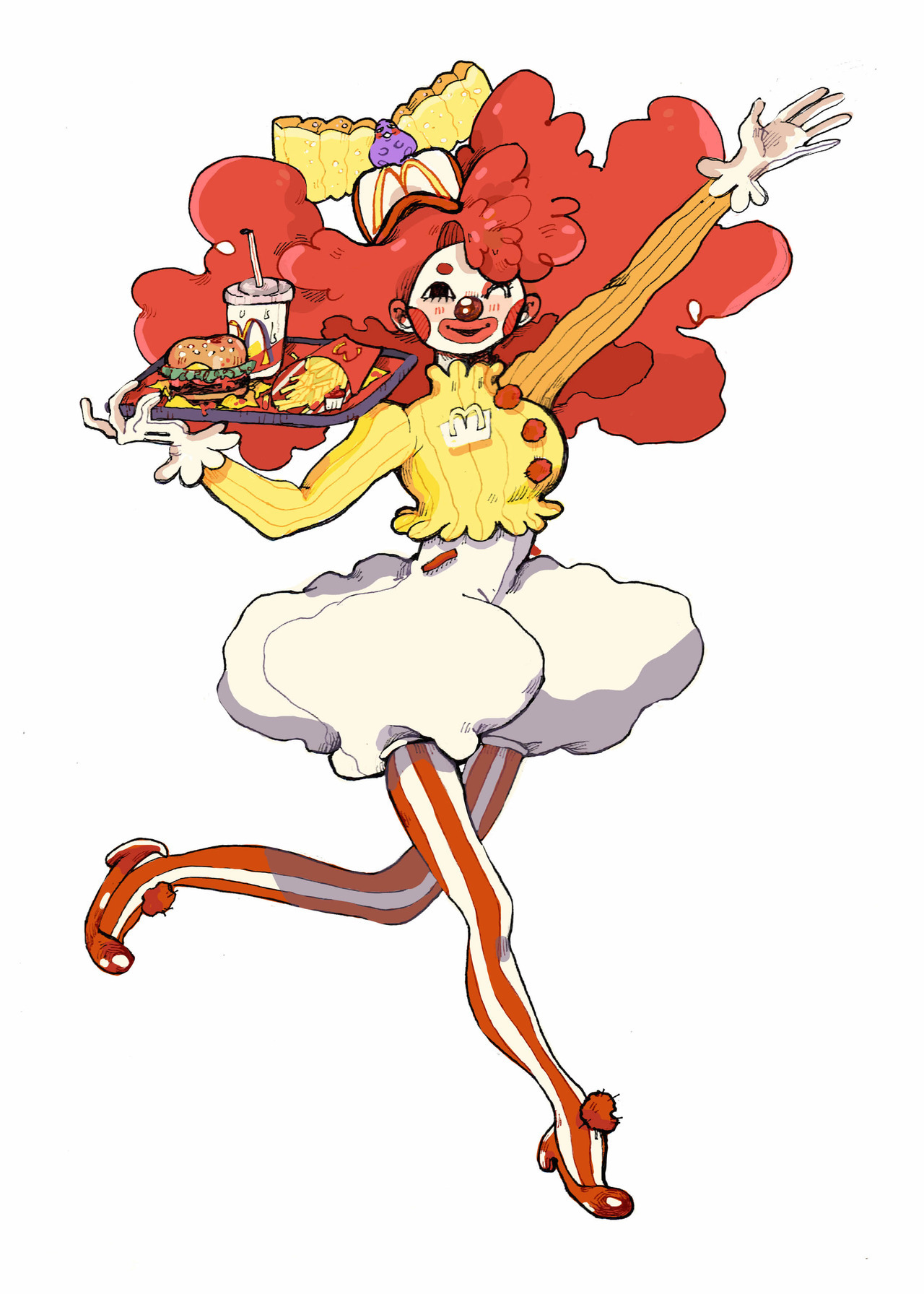 fast food mascots anime