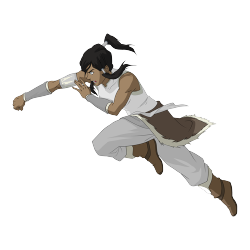 -transparents:  Semi Transparent Korra (clothes