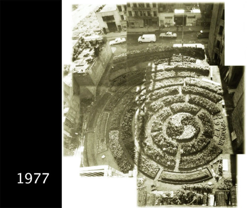 itscolossal: Garden of Eden: From 1975-1980 Adam Purple Built a Circular Urban Garden in New Yo