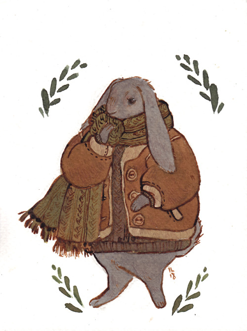 cornflakesdoesart: Two cozy bunnies based off of my friend’s bunnies, Theo and Lady!And to my 