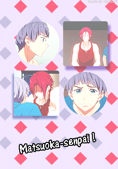 envy-and-pride:  Matsuoka Rin’s main relationships (◡‿◡✿) 