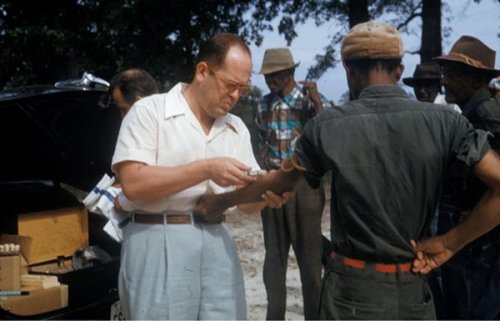 bellygangstaboo:    Tuskegee syphilis experiment     The Tuskegee Study of Untreated Syphilis in the Negro Male, also known as the Tuskegee Syphilis Study or Tuskegee Syphilis Experiment was an infamous clinical study conducted between 1932 and 1972 by
