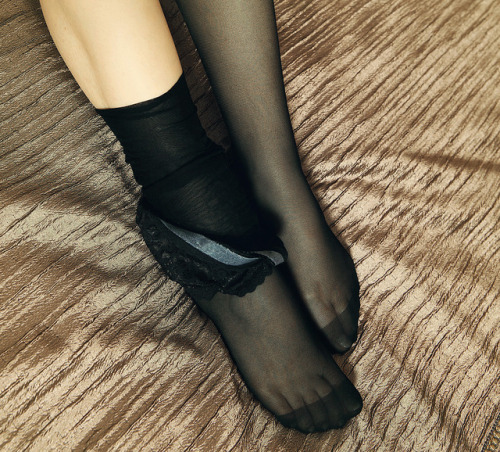 Black stockings for today?