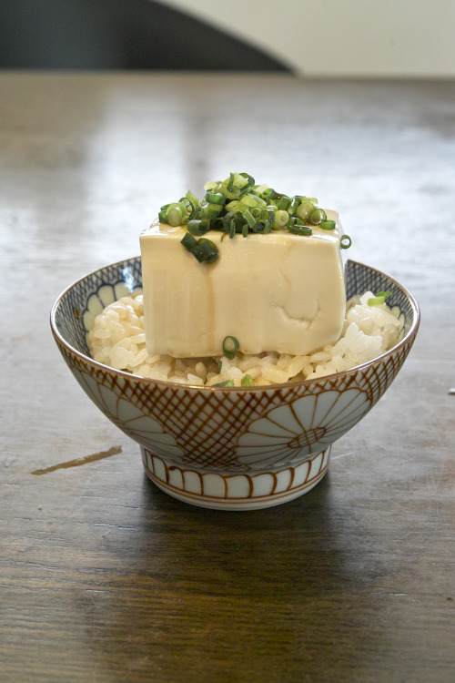 55cooking: 冷奴飯Tofu  Bowl暑いからこそ食べないとな。#昼ごはん